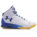 UA Curry 1 PRNT White/blue/yellow