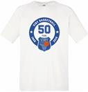 VIBY BASKET 50 år Hvid Poly T-Shirt