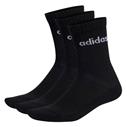 ADIDAS Linear Crew Socks 3-Pack Black