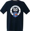 VIBY BASKET 50 år Navy Poly T-Shirt