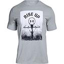 UA Bball Rise Up Tee Steel Grey