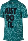 NIKE AOP Plays Tee Green/black