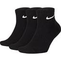 NIKE Everyday Cushioned Ankle Black 3-pack