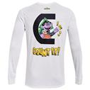 UA Curry Count It L/S Tee White
