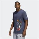 ADIDAS D Lillard Avatar Tee Navy - Milwaukee Bucks