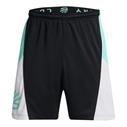 UA Curry Splash Shorts Black/white/mint