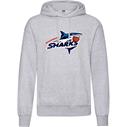 Skanderborg Sharks Hoody Grå Big Logo