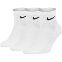 NIKE Everyday Cushioned Ankle White 3-pack