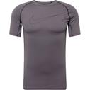 NIKE Pro Black Big Logo T/S Gray