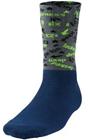 JORDAN 6 Navy/Lime Crew Socks