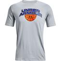 UA Bball Branded Wrdmrk T/S Gray