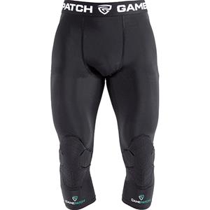 GAMEPATCH Comp. 3/4 Padded Knee Tights Black