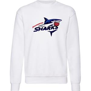 Skanderborg Sharks Sweat Hvid Big Logo