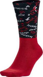 JORDAN 6 Low Black/Red Socks