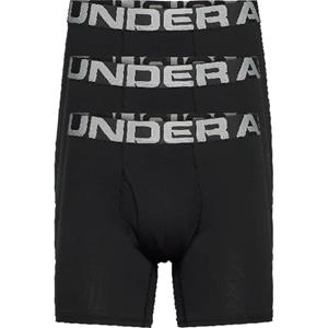 UA Perf. Cottton 6" Boxer 3-Pack Black