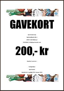 GAVEKORT 200,-