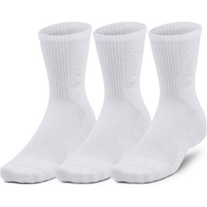 UA 3-Maker Mid-Crew 3pk White