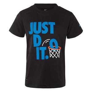 NIKE Just do it Dunk Jr. Tee Black