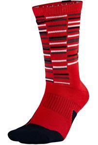NIKE Elite 1.5 GFX Red Crew Socks