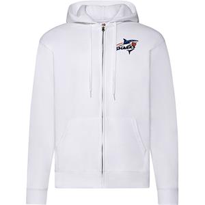 Skanderborg Sharks Hoody Zip Hvid