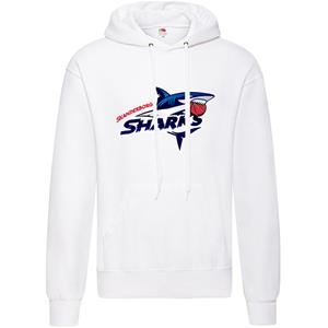 Skanderborg Sharks Hoody Hvid Big Logo