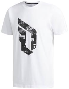 ADIDAS D Lillard Logo Tee White