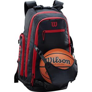 WILSON Ball Backpack Black/red