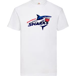 Skanderborg Sharks T-Shirt Hvid Big Logo