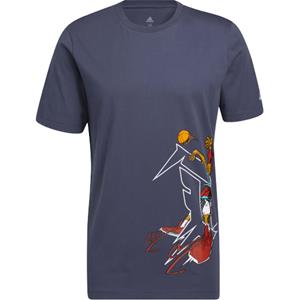 ADIDAS D Lillard Avatar Tee Navy