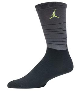 JORDAN 13 Grey/Altitude Green Crew Socks