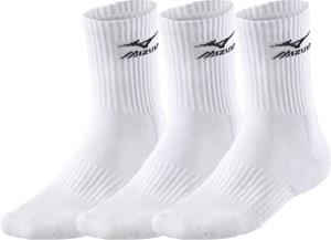 MIZUNO 3 Pack Socks White