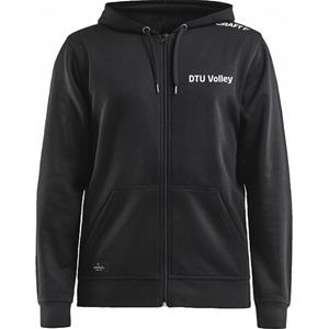 DTU Volley Hoody Zip Black