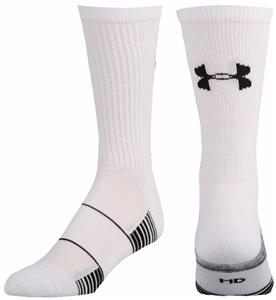 UA Team Crew White Sock