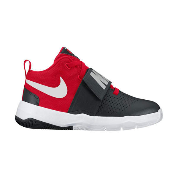 nike team hustle d8 red and black